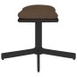 Fußhocker Braun 60x60x36 cm Stoff und Kunstleder Fußhocker Braun 60x60x36 cm Stoff und Kunstleder