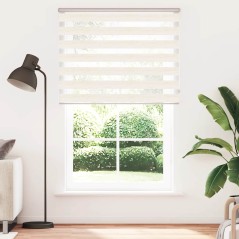 vidaXL Zebrarollo Marmorbeige 145x200cm Stoffbreite 140,9 cm Polyester