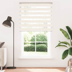 vidaXL Zebrarollo Marmorbeige 135x200cm Stoffbreite 130,9 cm Polyester