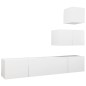 4-tlg. TV-Schrank-Set Weiß Holzwerkstoff 4-tlg. TV-Schrank-Set Weiß Holzwerkstoff
