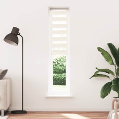 vidaXL Zebrarollo Marmorbeige 40x200 cm Stoffbreite 35,9 cm Polyester