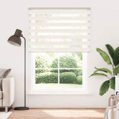 vidaXL Zebrarollo Marmorbeige 165x200cm Stoffbreite 160,9 cm Polyester