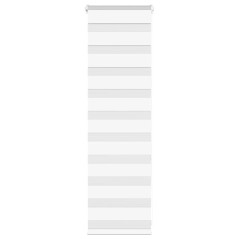 vidaXL Zebrarollo Weiß 40x100 cm Stoffbreite 35,9 cm Polyester