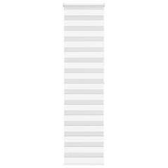 vidaXL Zebrarollo Weiß 65x200 cm Stoffbreite 60,9 cm Polyester