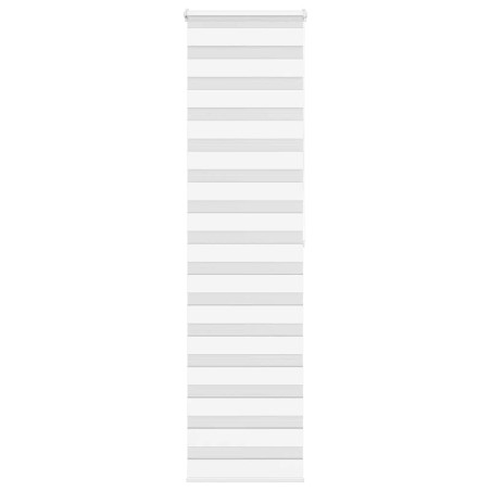 vidaXL Zebrarollo Weiß 65x200 cm Stoffbreite 60,9 cm Polyester