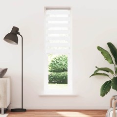 vidaXL Zebrarollo Weiß 65x200 cm Stoffbreite 60,9 cm Polyester