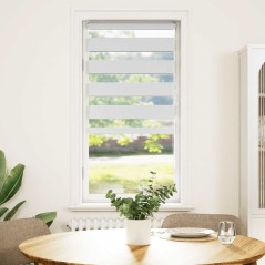 vidaXL Zebrarollo Weiß 65x100 cm Stoffbreite 60,9 cm Polyester