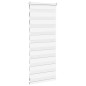 vidaXL Zebrarollo Weiß 65x100 cm Stoffbreite 60,9 cm Polyester vidaXL Zebrarollo Weiß 65x100 cm Stoffbreite 60,9 cm Polyester