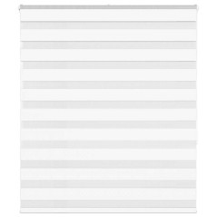 vidaXL Zebrarollo Weiß 125x150 cm Stoffbreite 120,9 cm Polyester