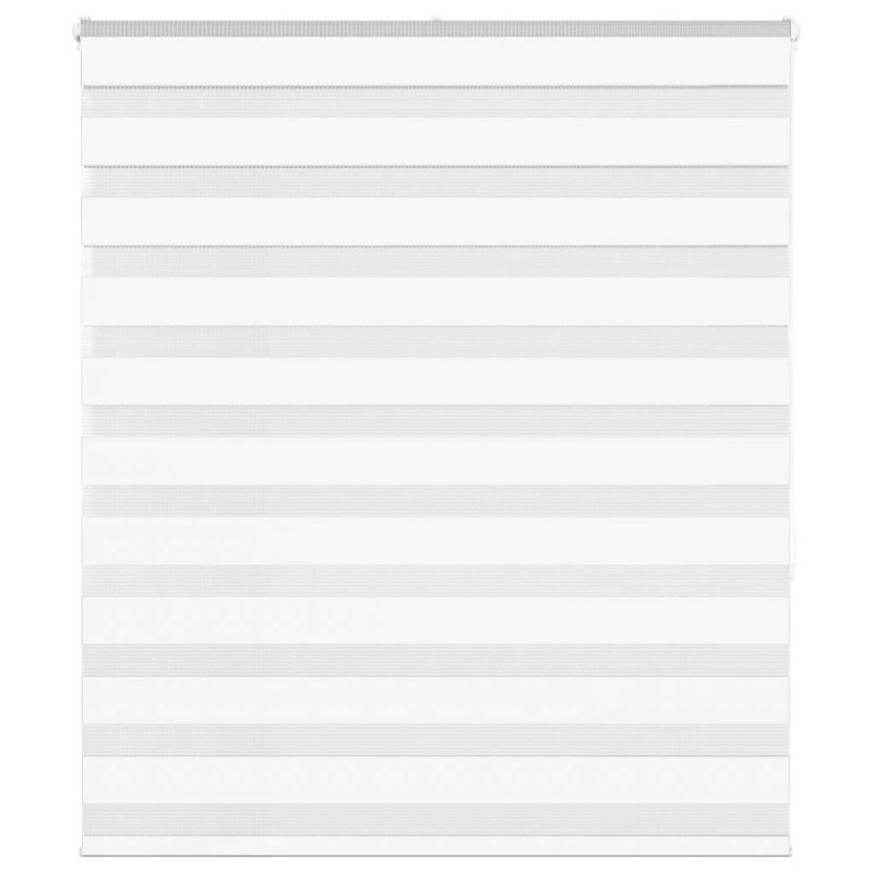 vidaXL Zebrarollo Weiß 125x150 cm Stoffbreite 120,9 cm Polyester vidaXL Zebrarollo Weiß 125x150 cm Stoffbreite 120,9 cm Polyester