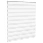 vidaXL Zebrarollo Weiß 125x150 cm Stoffbreite 120,9 cm Polyester vidaXL Zebrarollo Weiß 125x150 cm Stoffbreite 120,9 cm Polyester