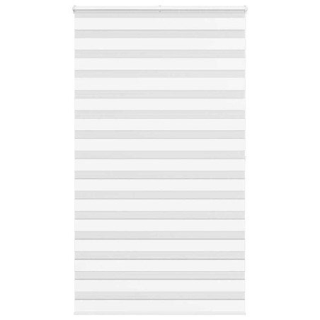 vidaXL Zebrarollo Weiß 135x200 cm Stoffbreite 130,9 cm Polyester