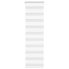 vidaXL Zebrarollo Weiß 40x150 cm Stoffbreite 35,9 cm Polyester