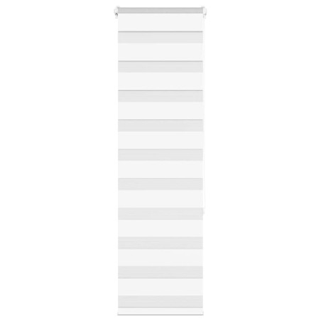 vidaXL Zebrarollo Weiß 40x150 cm Stoffbreite 35,9 cm Polyester