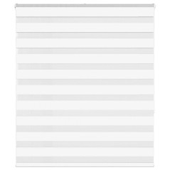 vidaXL Zebrarollo Weiß 135x150 cm Stoffbreite 130,9 cm Polyester
