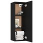 4-tlg. TV-Schrank-Set Schwarz Holzwerkstoff 4-tlg. TV-Schrank-Set Schwarz Holzwerkstoff