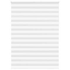 vidaXL Zebrarollo Weiß 155x230 cm Stoffbreite 150,9 cm Polyester