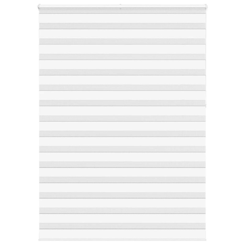 vidaXL Zebrarollo Weiß 155x230 cm Stoffbreite 150,9 cm Polyester vidaXL Zebrarollo Weiß 155x230 cm Stoffbreite 150,9 cm Polyester
