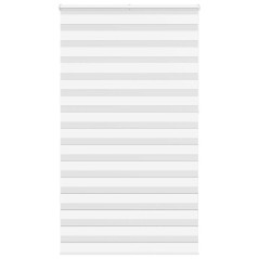 vidaXL Zebrarollo Weiß 130x230 cm Stoffbreite 125,9 cm Polyester