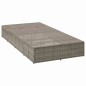 vidaXL Sonnenliege mit schwebender Auflage Grau Poly Rattan vidaXL Sonnenliege mit schwebender Auflage Grau Poly Rattan