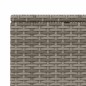 vidaXL Sonnenliege mit schwebender Auflage Grau Poly Rattan vidaXL Sonnenliege mit schwebender Auflage Grau Poly Rattan