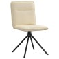 vidaXL Esszimmerstühle 6 Stk. Creme Stoff