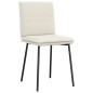 vidaXL Esszimmerstühle 6 Stk. Creme Samt