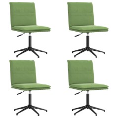 vidaXL Esszimmerstühle 4 Stk. Hellgrün Samt
