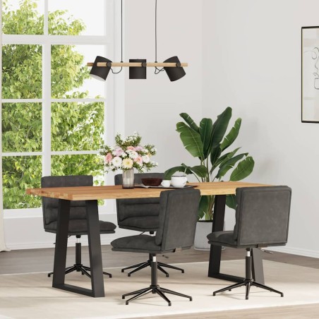 vidaXL Esszimmerstühle 4 Stk. Schwarz Kunstleder