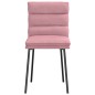 vidaXL Esszimmerstühle 6 Stk. Rosa Samt