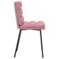 vidaXL Esszimmerstühle 6 Stk. Rosa Samt