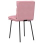 vidaXL Esszimmerstühle 6 Stk. Rosa Samt