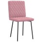 vidaXL Esszimmerstühle 2 Stk. Rosa Samt