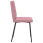 vidaXL Esszimmerstühle 2 Stk. Rosa Samt