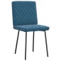 vidaXL Esszimmerstühle 2 Stk. Blau Samt