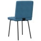 vidaXL Esszimmerstühle 2 Stk. Blau Samt