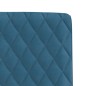 vidaXL Esszimmerstühle 2 Stk. Blau Samt