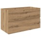 vidaXL 3-tlg. Badmöbel-Set Artisan-Eiche Holzwerkstoff vidaXL 3-tlg. Badmöbel-Set Artisan-Eiche Holzwerkstoff