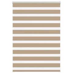 vidaXL Zebrarollo Sandbraun 110x100 cm Stoffbreite 105,9 cm Polyester