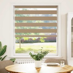 vidaXL Zebrarollo Sandbraun 110x100 cm Stoffbreite 105,9 cm Polyester