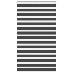 vidaXL Zebrarollo Schwarz 125x230 cm Stoffbreite 120,9 cm Polyester