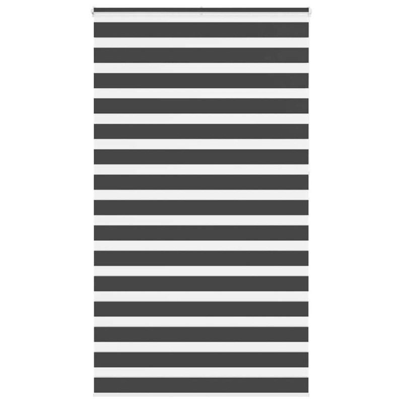 vidaXL Zebrarollo Schwarz 125x230 cm Stoffbreite 120,9 cm Polyester