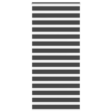 vidaXL Zebrarollo Schwarz 115x230 cm Stoffbreite 110,9 cm Polyester
