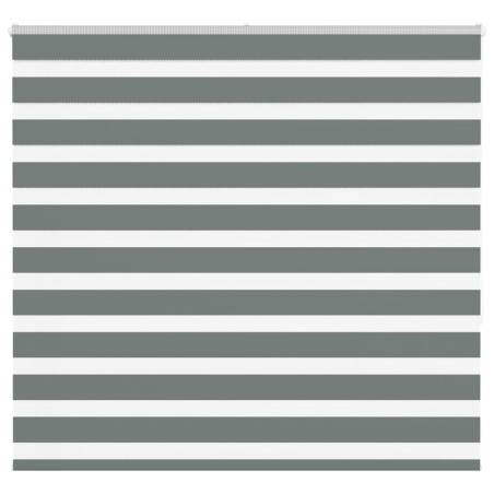 vidaXL Zebrarollo Dunkelgrau 155x150 cm Stoffbreite 150,9 cm Polyester