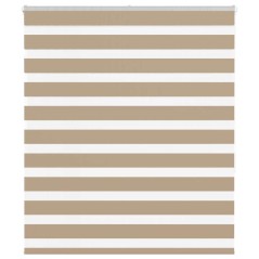 vidaXL Zebrarollo Sandbraun 135x150 cm Stoffbreite 130,9 cm Polyester