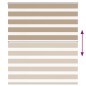 vidaXL Zebrarollo Sandbraun 135x150 cm Stoffbreite 130,9 cm Polyester vidaXL Zebrarollo Sandbraun 135x150 cm Stoffbreite 130,9 cm Polyester