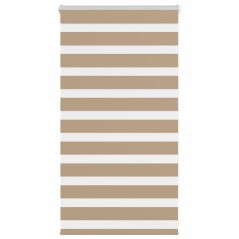 vidaXL Zebrarollo Sandbraun 75x100 cm Stoffbreite 70,9 cm Polyester