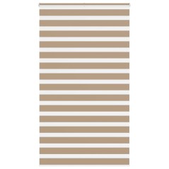 vidaXL Zebrarollo Sandbraun 120x200 cm Stoffbreite 115,9 cm Polyester