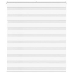 vidaXL Zebrarollo Weiß 135x100 cm Stoffbreite 130,9 cm Polyester