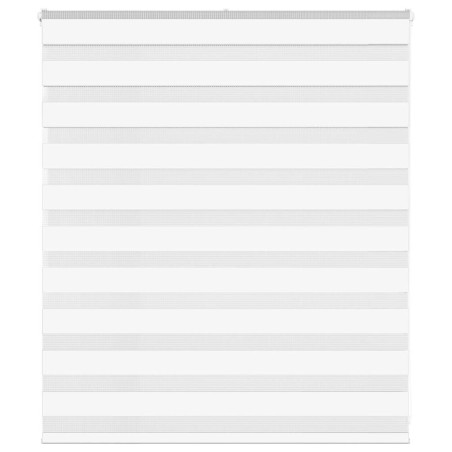 vidaXL Zebrarollo Weiß 135x100 cm Stoffbreite 130,9 cm Polyester